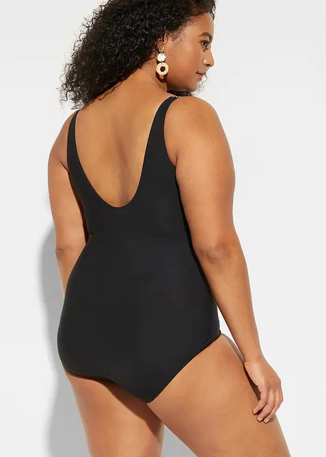 Costume intero con scollatura a V e effetto modellante leggero, bonprix