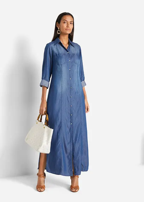 Abito chemisier in TENCEL&trade; Lyocell, bonprix