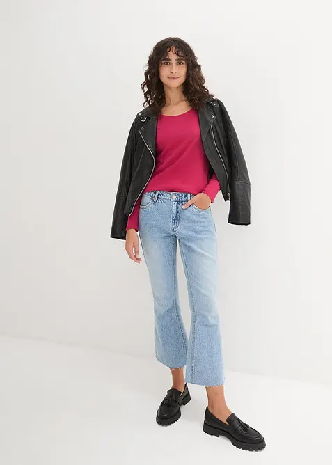 Maglia a maniche lunghe in puro cotone biologico, bonprix