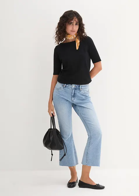 Maglia con scollo a barca, bonprix