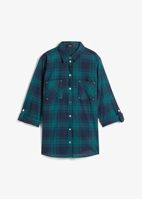 Camicia a quadri in puro cotone, bonprix