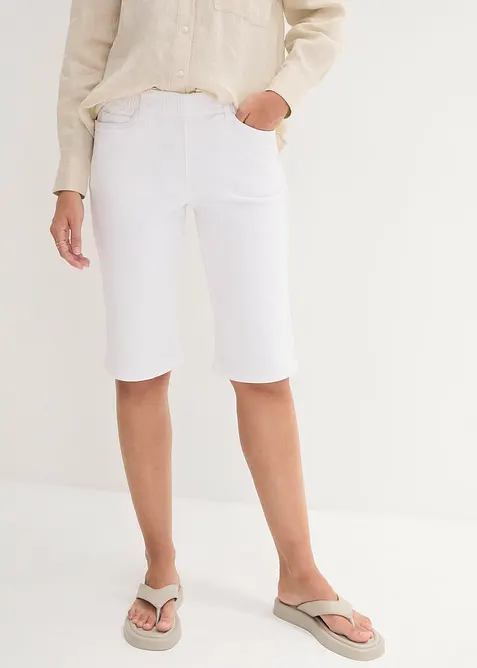 Bermuda in misto cotone elasticizzato (pacco da 2), bonprix