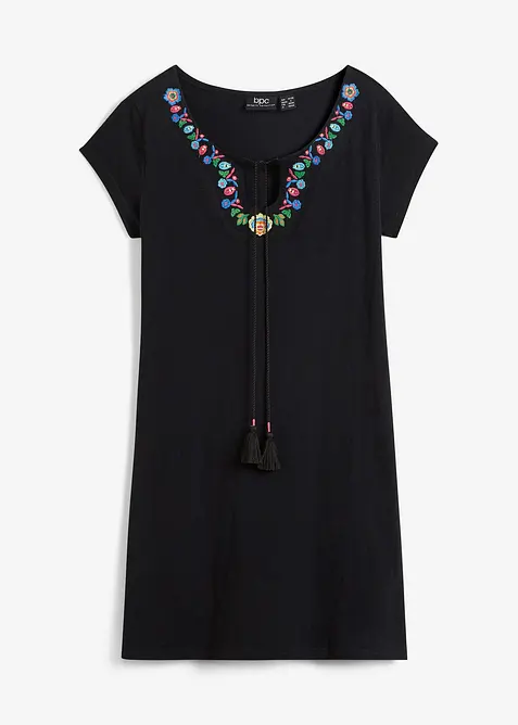 Abito di jersey in filato fiammato di puro cotone, bonprix