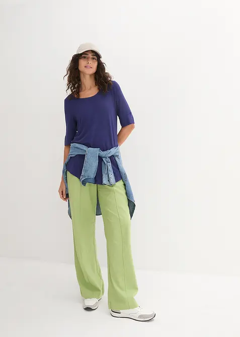 Maglia lunga in morbida viscosa, bonprix