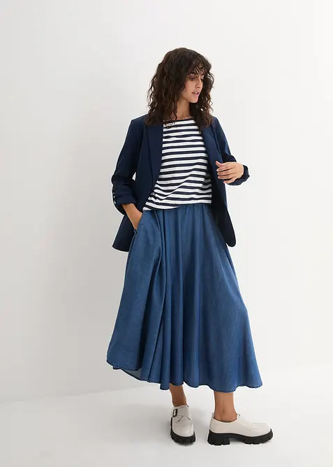 Maglia con maniche a 3/4 e scollo a barca, bonprix