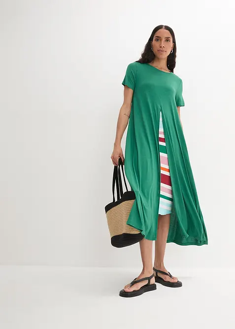 Abito di jersey in misto viscosa morbido, bonprix