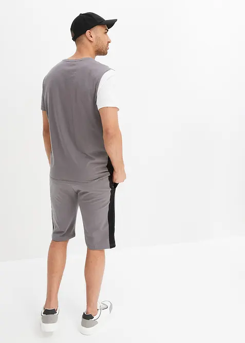 T-shirt e bermuda in felpa (set 2 pezzi), bonprix