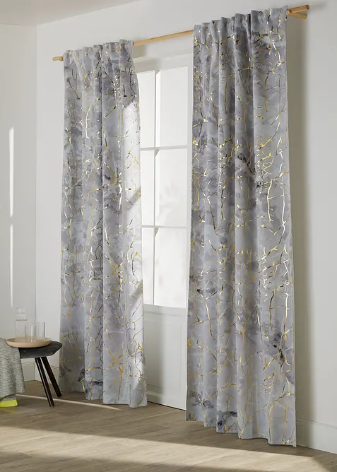 Tenda semioscurante in fantasia lucida (pacco da 1), bonprix