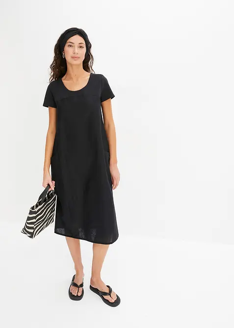 Abito in misto lino leggero, bonprix