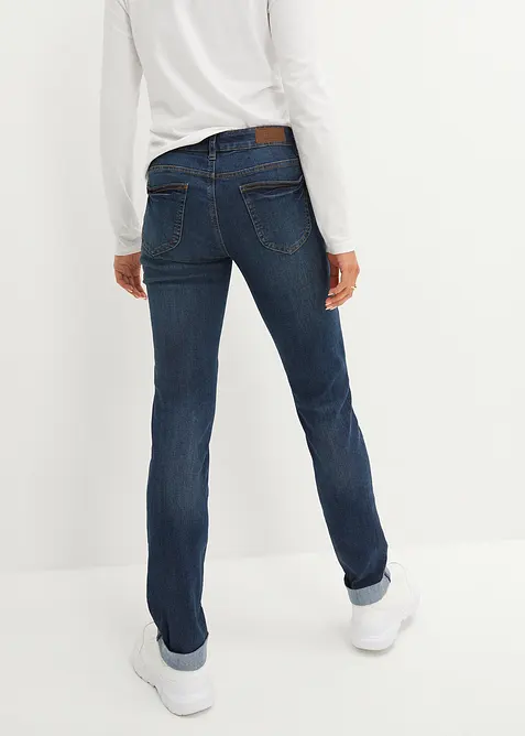 Jeans elasticizzati straight, vita media, bonprix