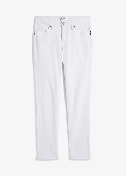 Jeans elasticizzati straight, vita media, bonprix