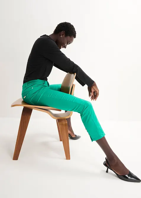 Pantaloni elasticizzati in cotone, bonprix