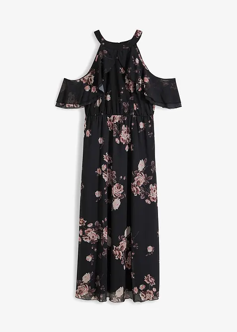 Abito lungo in mesh, bonprix