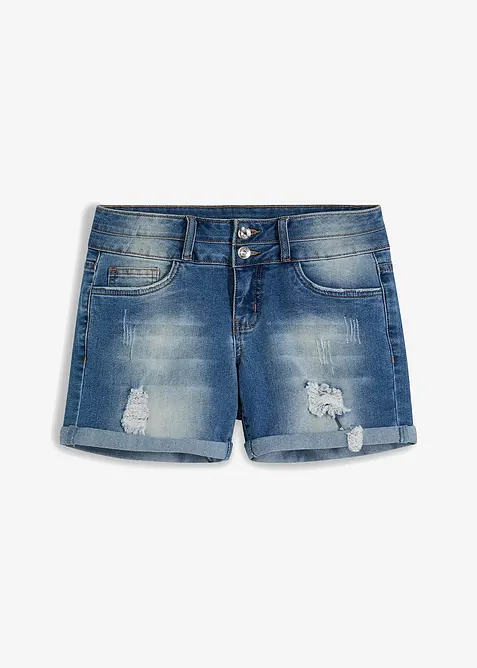 Shorts di jeans, vita media, bonprix