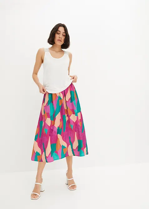 Gonna in satin fantasia, bonprix