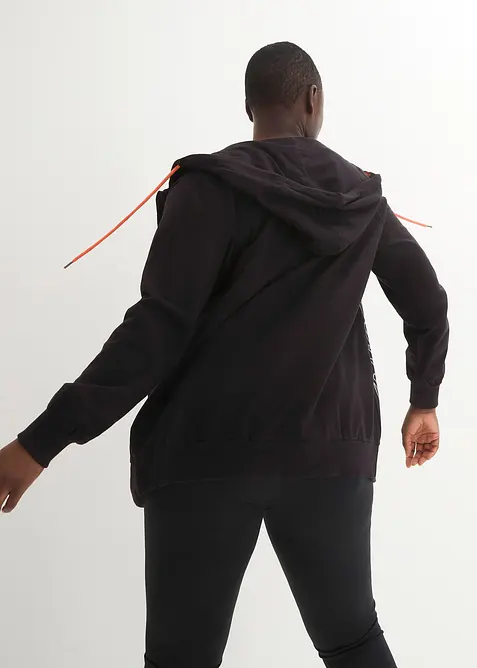 Felpa con zip e cappuccio, bonprix