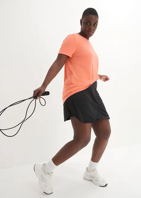 Maglia lunga per sport con scollatura dietro, bonprix