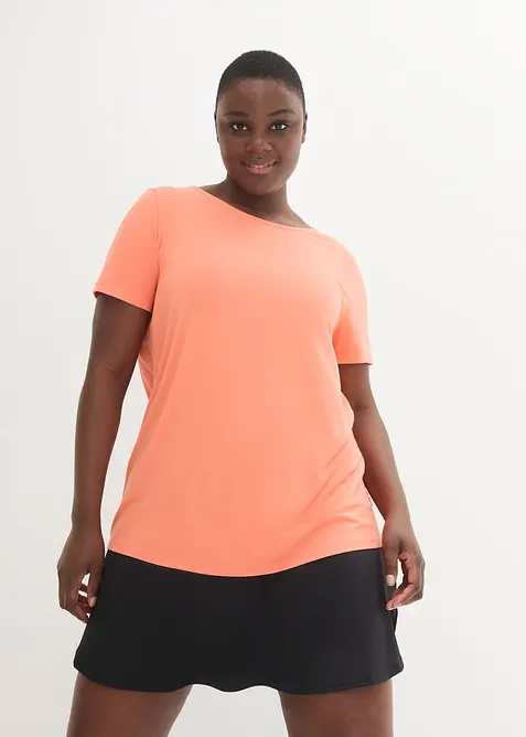 Maglia lunga per sport con scollatura dietro, bonprix