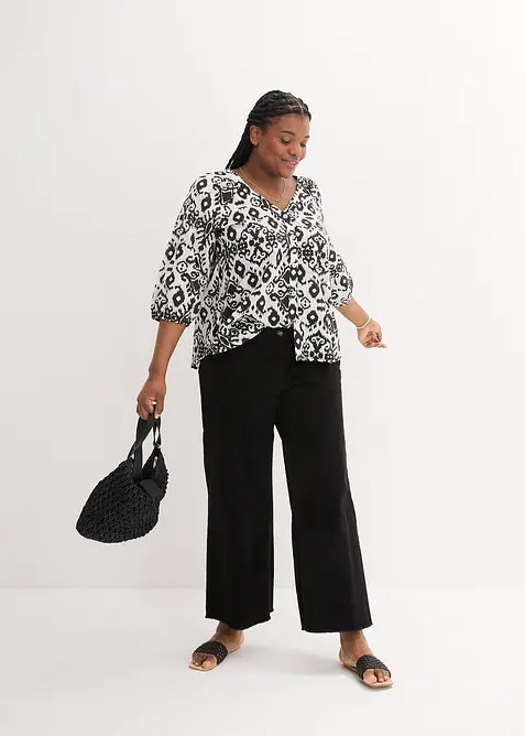 Camicetta in cotone fantasia, bonprix