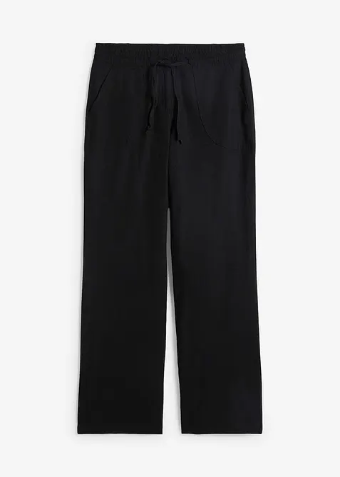 Pantaloni a palazzo in misto lino, bonprix