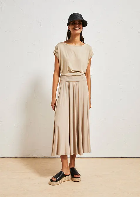 Gonna in jersey di viscosa fluente, bonprix