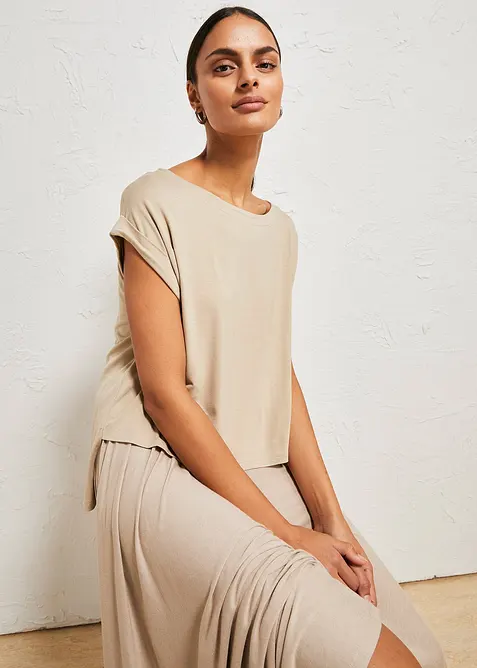 Maglia oversize in viscosa fluente, bonprix