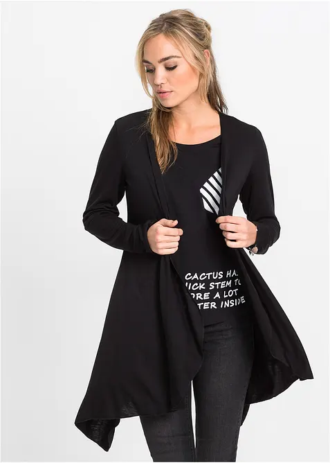 Cardigan in misto viscosa morbido, bonprix