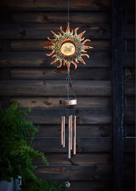 Decorazione solare sonaglio a vento con sfera in vetro, bonprix