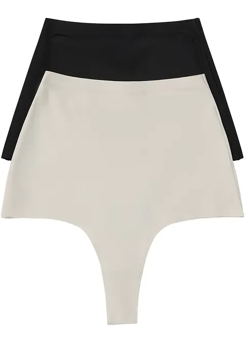 Perizoma modellante senza cuciture a compressione media (pacco da 2), bonprix