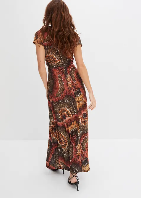 Abito lungo in jersey fantasia, bonprix