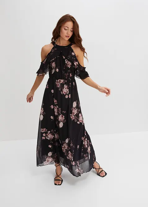 Abito lungo in mesh, bonprix
