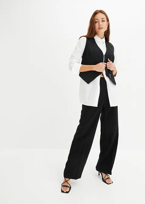 Pantaloni larghi leggeri con viscosa, bonprix