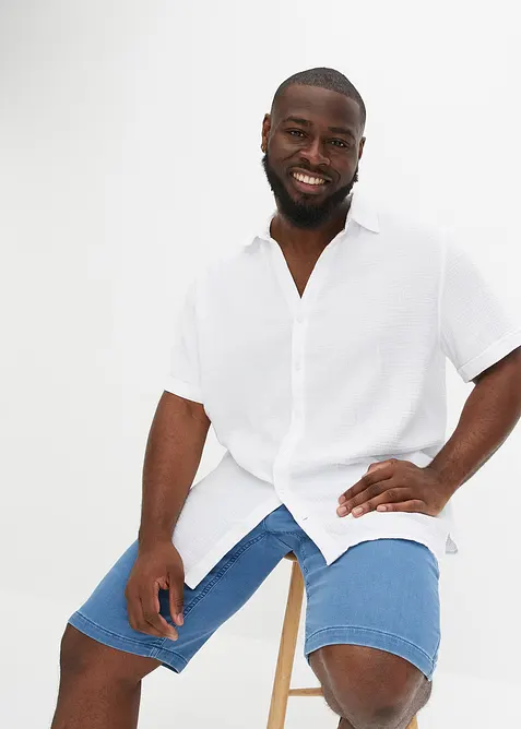 Camicia a maniche corte in mussola, bonprix