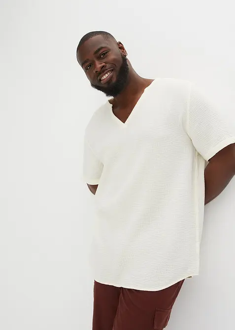 Camicia a maniche corte in mussola leggera, bonprix