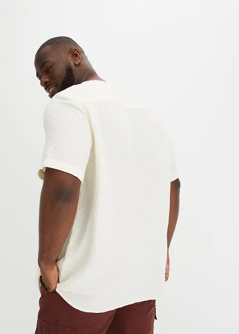 Camicia a maniche corte in mussola leggera, bonprix