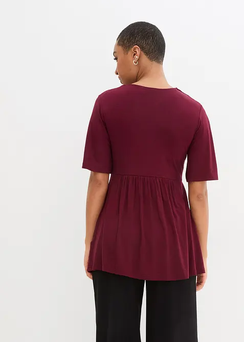 T-shirt svasata a maniche corte, bonprix