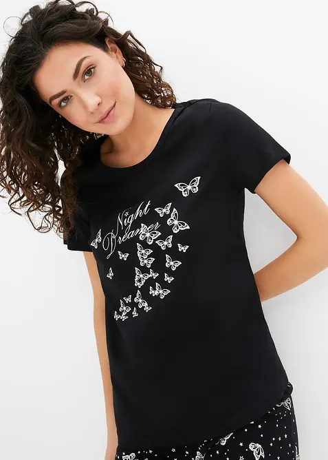 Pigiama estivo in puro cotone, bonprix
