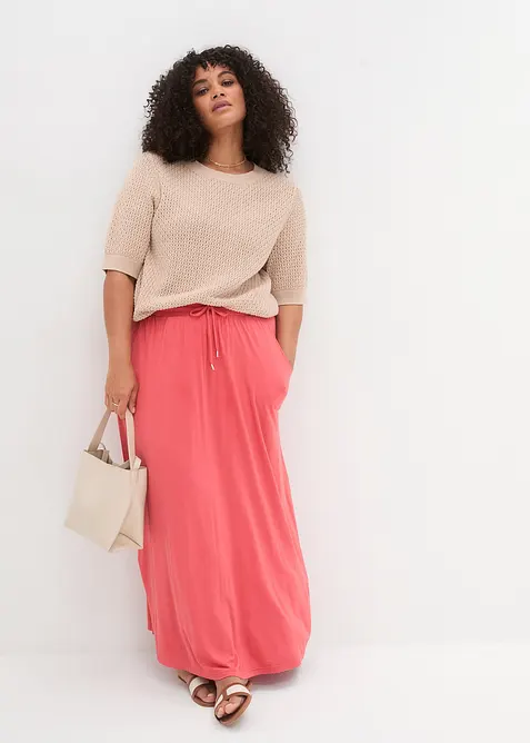 Gonna in jersey misto viscosa, bonprix