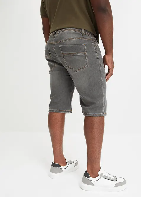 Bermuda di jeans in felpa con taglio comfort, regular fit, bonprix