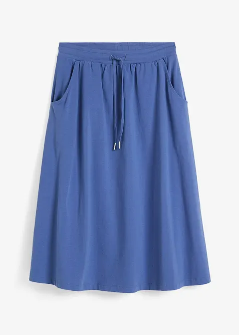 Gonna in jersey di misto cotone, bonprix