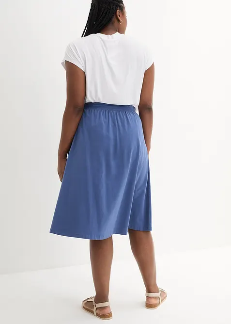 Gonna in jersey di misto cotone, bonprix