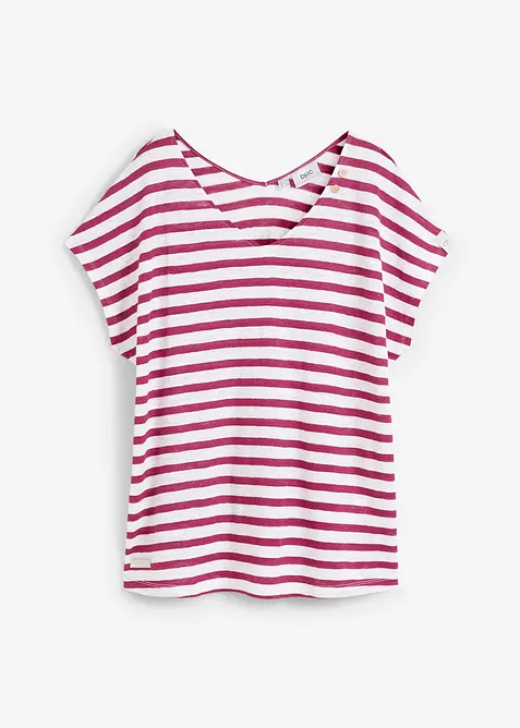 Maglia in puro lino con maniche a pipistrello, bonprix