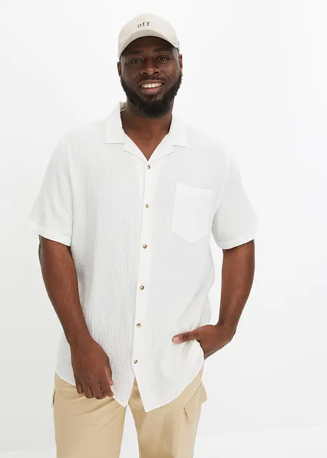 Camicia a maniche corte in mussola, bonprix