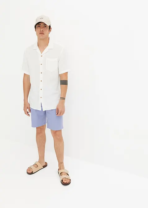 Camicia a maniche corte in mussola, bonprix