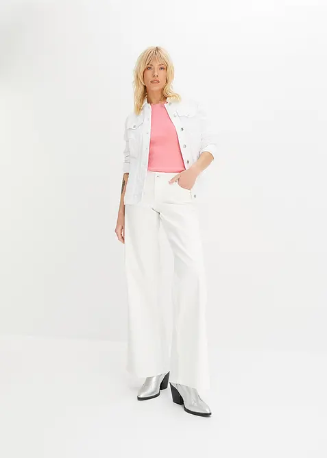 Top a costine in puro cotone biologico (pacco da 2), bonprix