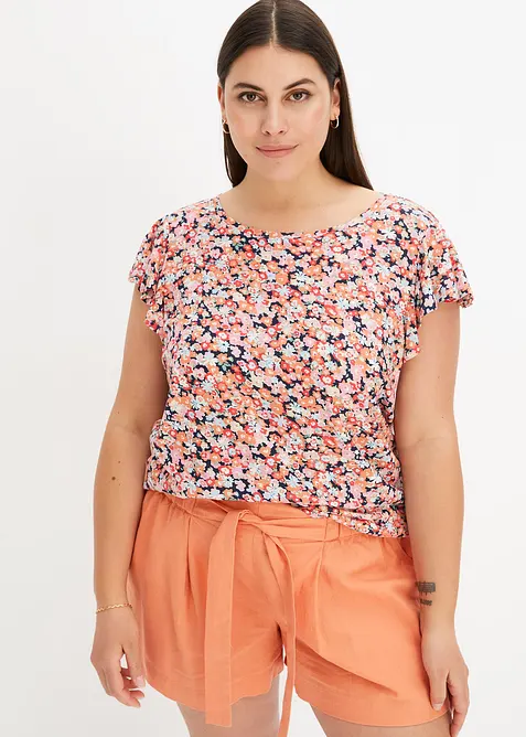 Maglia con maniche a volant, bonprix