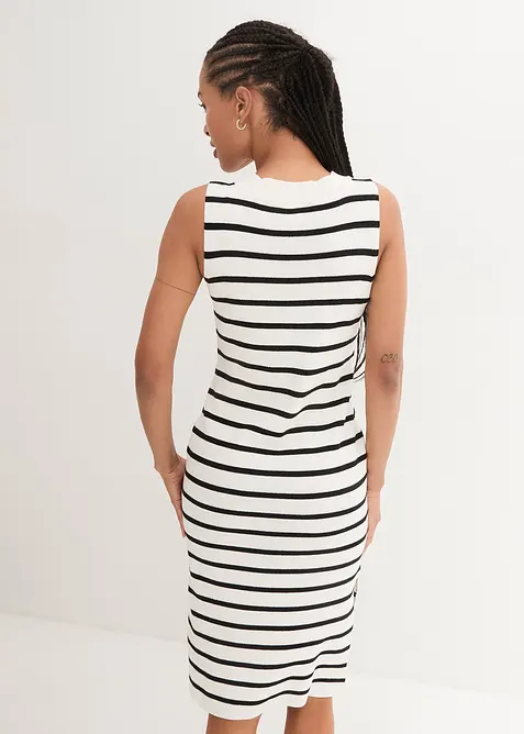 Abito in maglia fine leggera a righe, bonprix