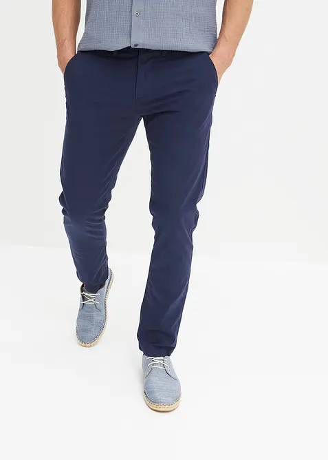 Pantaloni chino elasticizzati leggeri, regular fit, bonprix