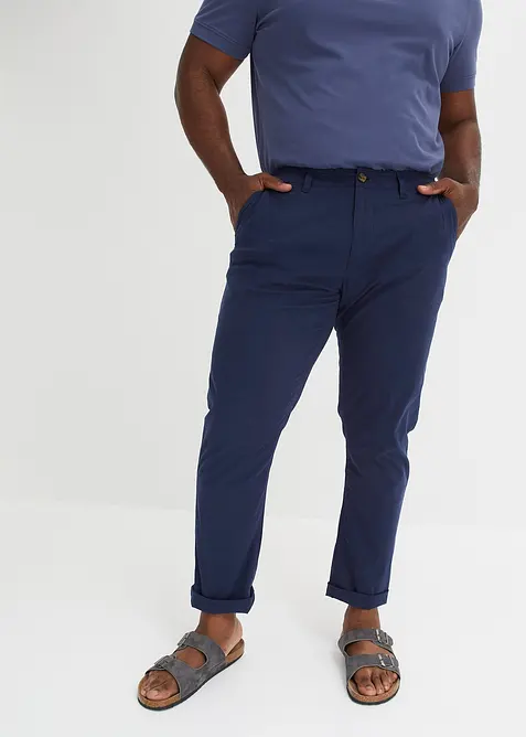 Pantaloni chino elasticizzati leggeri, regular fit, bonprix