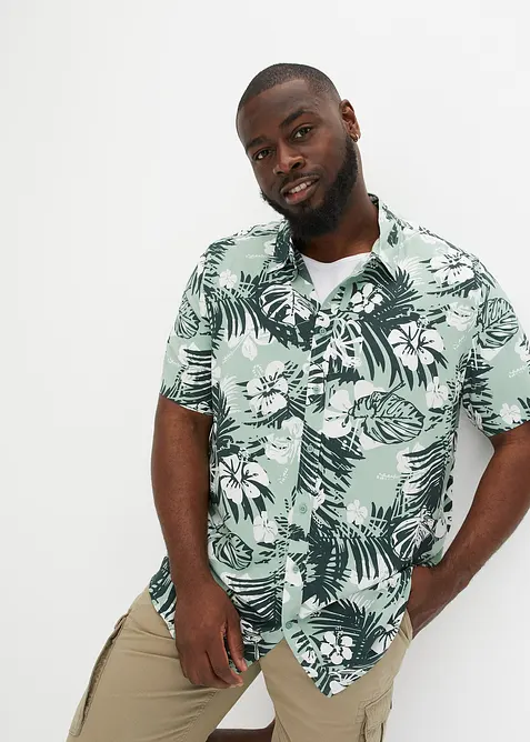 Camicia a maniche corte in viscosa, bonprix